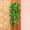 装飾的な花人工吊り植物39インチフェイクブドウの葉の壁の緑