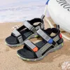 Sandales Nouveau 2023 été enfants sandales respirant garçons sandales doux confortable chaussures pour enfants en plein air plage enfants léger sandale Z0225