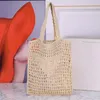 Rafia Straw Beach Bag Yaz Kadınları Erkek Dövme Çanta Debriyaj Tote Crossbody Seyahat Moda Çantaları Omuz Çantaları