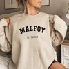 هوديس نساء من النوع الثقيل Malfoy Wizard House Sweatshirt Draco امرأة Crewneck هوديي harajuku pullovers للجنسين قمم غير رسمية 230224