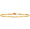 Anklets 4mm Mariner Link Chain Gold Color Anklet 9 10 11 بوصة سوار الكاحل الكوبي للنساء الرجال مقاوم للماء Kirk22 إسقاط تسليم JE DH9D2