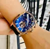 Montre-bracelets Reef Tiger / RT Top Strap en caoutchouc grand cadran Men Sport Watch Tourbillon Automatic Watchs Relogie Masculino