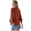 Camisolas Femininas Femininas Primavera Outono Suéter Sólido Oco Para Fora Elegante Manga Batwing Decote em V Pulôveres de Malha Casual Chic Tops Curtos