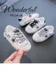 Baskets en cuir blanc pour bébés, chaussures de premiers pas pour enfants, garçons et filles, chaussures plates décontractées étoiles, 230224