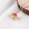 Kedjor Sun Moon Chain Necklace For Women Vintage Mushroom Women's Accessories Retro Pendant Fashion Jewelry 2023 Present Trendy