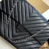 CC Bag Other Bags 40 cm borsa classica patta gigante maxi linea chevron borsa da cucito hardware oro e argento punto catenella, designer Crossbody spalla grande capacità st