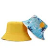 Chapeaux à larges bords Chapeau de seau parent-enfant Casquette pour enfants Chapeaux de soleil de couleur unie pour femmes Enfants Chapeau de pêcheur double face Casquette de plage Bonnet G230224