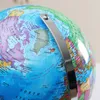 Obiekty dekoracyjne figurki światowy globe angielski mapa z geografią światła LED edukacyjne dostawy 230224