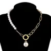 Ketten CANPEL Vintage Perle Choker Halskette für Frauen Mode Weiße Imitation Halsketten 2023 Trend Elegante Hochzeit Schmuck