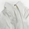 Kvinnors blusar skjortor Autumn Vintage Satin Silk Women Shirt Elegant sväng ner krage kvinna blus vit långärmad damer skjortor toppar blusa 16946 230225