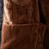 Kurtki męskie zima męska ciepła dżinsowa kurtka zagęszczona polarowa klasyczna czarna chude dżinsy płaszcza moda swobodna męska marka marki odzieży 230225
