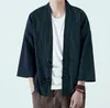 Giacche da uomo Cardigan Robe stile giapponese e giacca a vento Kimono