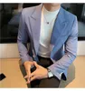 Men's Suits Gentlemen 2023 Spring Summer Elegante White Blazers Mens Slim Fit Americana Hombre Party Fashionable Jackets Stylish Clothes