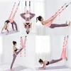 Yoga Stripes Aerial Swing Rope Atmungsaktives Anfänger-Widerstandsband Leg Splits Praktisches Fitnessstudio Fitness Elastisches Stretchband Yogagürtel J230225