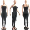 Femmes Combinaisons Designer 2023 New Slim Summer Casual Sexy Solid Back Plissé Strap Barboteuses 4 Couleurs