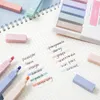 Höjare 6st/Set Light Color Marker Pen Diy Handbook Diary Decoration Series Highlighter Creative Student Stationery