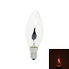 Edison Flicker Flame LEDキャンドル電池E14 E27エミュレーションファイア照明ヴィンテージ3W AC220Vテールレトロ装飾エネルギー貯蓄ランプ