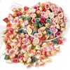 Dekorativa blommor 100st mini Silk Rose Artificial Head Fake For Home Decor Wedding Decoration Diy Bride Wreath Gifts Tillbehör