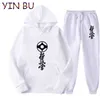 Men's Tracksuits Autumn Winter Kyokushin Karate Tracksuit Men 2 Pieces Set Sweatshirt Sweatpants Sportswear Hoodies Pants Men's Hoodies Suit Z0224