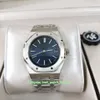2023 ZF Factory Mens Watch lepsza jakość 39 mm x 8,5 mm 16202 Blue Dial 50. rocznica Extra-cienki 904L zegarki stalowe
