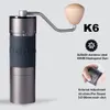 Handmatige Coffee Grinders Kingrinder K2 K4 K6 Grinder draagbare handmolen 48 mm SUS420 roestvrij staal Burr slijpen 230224