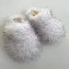 Slippers 2023 Fluffy Women Faux Fur Slides Indoor Female Flip Flops Plush Sandals Luxury Designer Shoes 230224