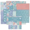 Geschenkomschakeling 24 Sheet 6 "X6" Zee van Flower Pack Het Patter Paper Scrapbooking Handgemaakte ambachtelijke achtergrondkussen