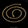 Cara de gargantilha de colar de ouro vintage Fashin Jewelry Color Link Chain Fine for Women Girls Gift Party