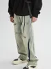 Мужские джинсы yihanke Man Pants Backy Jeans для мужчин Y2K Одежда