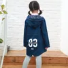 Jackor Big Girls Denim Clothing Children Rockar Baby Barn Huva Overcoats 2023 Child Spring Outwear Autumn Long Casual Tee Tops