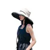 HBP Fisherman Geniş Şapkalar W88 Kadın Anti-ultraviyole yüz gölgeli güneşlik katlanabilir yaz All-Match Big Brim Sun Hat P230327