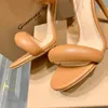 Gianvito Rossi Sandálias Salto agulha 10,5cm Sandálias de salto alto para mulheres estilista de verão de luxo Sandálias pretas com alça de pé salto alto Zíper traseiro calçado 8,cm