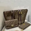 Designer Drei-teilige Tasche Totes Rucksack Luxusmarke Reißverschluss Brieftaschen Frauen Handtaschen tte echte Lederbeutel