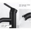 Bathroom Sink Faucets Black Matte Stainless Steel Basin Faucet Single Handle Cold And Water Mixer
