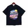 2023夏のメンズTシャツレディースrhudeデザイナートップスレターポロス刺繍Tシャツ