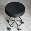 Chair Covers 2Pcs 35x10cm Removable Bar Stool Replacement Cover Round Seat Salon Sleeve