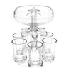 Wine Glasses Lighting 6-S Dispenser Holder Whisky Beer Rack Bar Accessory Drinking Party Games 230225