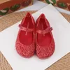 صندل ربيع صيف 2023 Mini Melissas Bird S Nest Shids S Jelly Shoes Baby Girls Shiny Kids Beach 230224