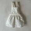 Vestidos de menina 1-6y bebê de verão roupas crianças vestidos coreano fofo algodão de renda de algodão princesa