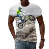 Męskie koszulki Jumeast Summer Cool Motocross Graphic for Men Fashion Casual Motorcycle 3D Printed Trending 2023 T-shirty krótkie rękawy