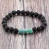 Charm Bracelets 11 Colors Lava 8mm Stone Beads Volcano Natural Bracelet Beaded Bead Jewelry For Men Women Health Yoga