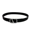 Cinture di alta moda per uomo Cintura nera Cintura di design di lusso Oro Fibbia liscia Cintura Larghezza 38mm Donna Argento Cinture casual Nuovo