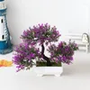 장식용 꽃 인공 식물 냄비 가짜 식물 화분 화분 장신구 홈 룸 테이블 장식을위한 작은 나무 엘 장식 초충