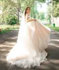 Abiti da sposa bianchi Abiti da sposa avorio Champagne A Line Sweetheart senza maniche Corte dei treni Tulle Plus Size Custom Lace Up Zipper Pleat