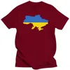 Herrar t shirts streetwear roliga tryckkläder höfttop mans t-shirt toppar tees mäns ukraina ukrainska flagga euro storlek storlek storlek