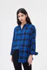 Blouses femme Chemises Printemps haut d'automne femmes chemises à carreaux lâches surdimensionnés Blouses décontracté flanelle femme haut à manches longues hommes chemises Blusas 230225