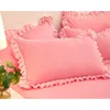 Sängkläder set wostar söt prinsessor stil rosa quilt täcker 4 bit lyx dubbelsäng ding fyra bitar set duvet ark kudde 230224