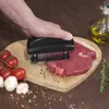 Ferramentas de aves de carne 48 Lâminas Autelizador de agulha Aço inoxidável faca Beaf Steak Mallet Hammer Pounder Cooking 230224