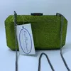 Evening Bags Royal Nightingales Olive Green Party and Clutches with Crystal for Womens Wedding Prom Dress 230225