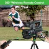 デジタルカメラKomeryフル4Kプロフェッショナルビデオ64MP WiFiカムコーダーストリーミングオートフォーカスカムコーダー40 "タッチ230225